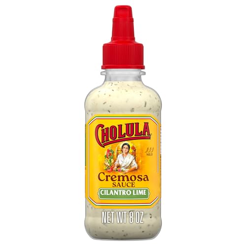 Cholula Cremosa Sauce, Cilantro Lime, Mild Heat, Creamy Squeezable Topping for Tacos, Enchiladas, Soup, Tostadas, Eggs and More, 8 fl oz ProductsLogo
