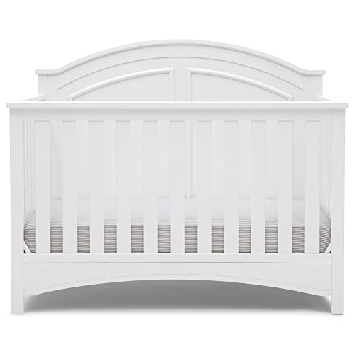 Delta Children Perry 6-in-1 Convertible Crib - Greenguard Gold Certified, Bianca White ProductsLogo