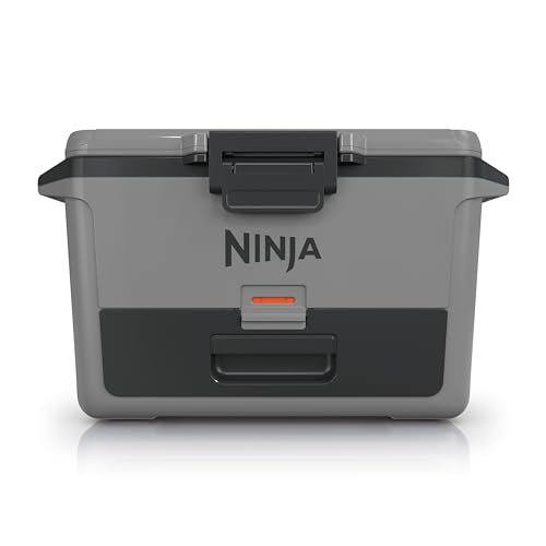 Ninja FB151GY FrostVault 50qt Hard Cooler with Dry Zone, Integrated Fridge-Temp Dry Storage Drawer, Premium Heavy-Duty Insulated Cooler, Keeps Ice for Days, Slate Gray ProductsLogo