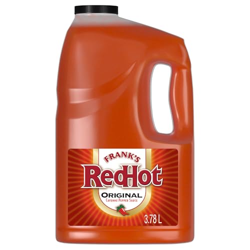 Franks RedHot Original Cayenne Pepper Hot Sauce, 1 gal - One Gallon Bulk Container of Cayenne Pepper Hot Sauce to Add Flavorful Heat to Entrees, Sides, Snacks, and More ProductsLogo