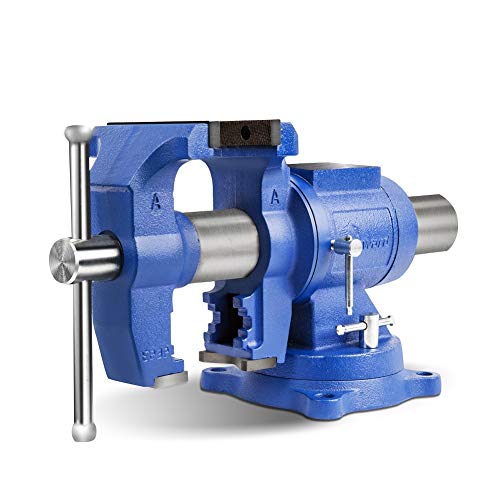 Forward DT08125A 5-Inch Heavy Duty Bench Vise 360-Degree Swivel Base and Head with Anvil (5", Ductile Iron) ProductsLogo