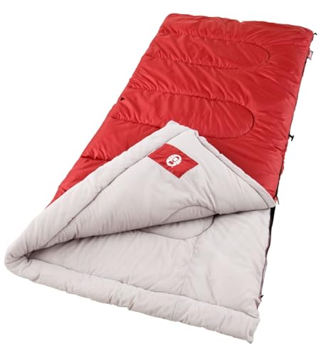 Coleman Palmetto 30⁰F Adult Sleeping Bag, Cool-Weather Sleeping Bag with Snag-Free Zipper & Soft Liner, Machine Washable ProductsLogo