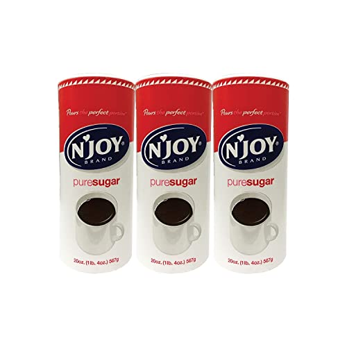 N'Joy Pure Cane Sugar, 20 oz Canister, 3/Pack ProductsLogo