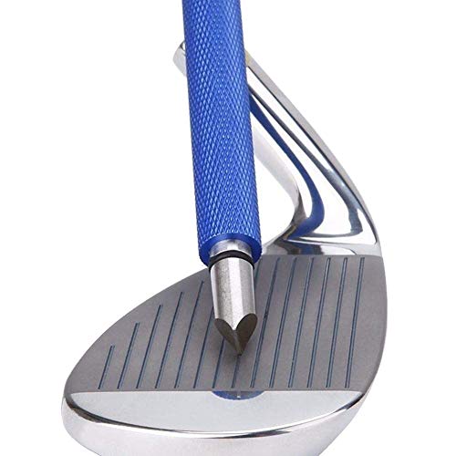 Bulex Golf Club Groove Sharpener, Re-Grooving Tool and Cleaner for Wedges & Irons - Generate Optimal Backspin - Suitable for U & V-Grooves, Blue ProductsLogo