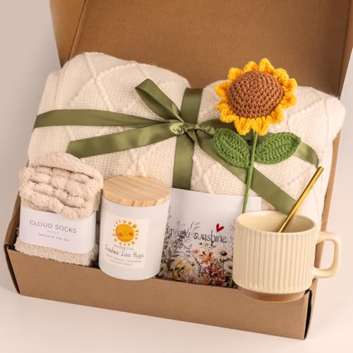 Anforsun Sending Sunshine Sunflower, Thinking of You Care Package Unique Gift Baskets for Women, Best Friend Birthday and Get Well Soon ProductsLogo