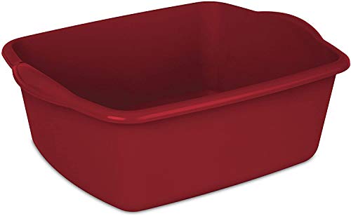 Sterlite 12 Quart Dishpan Basin, Multi-Purpose, 15 3/4" x 12 1/2" x 6", Red, 1-Pack ProductsLogo