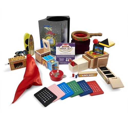 Melissa & Doug Deluxe Solid-Wood Magic Set With 10 Classic Tricks Magician Props Magic Set for Kids Ages 8+ ProductsLogo