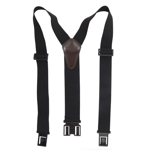 Dickies Men's Belt Clip Stretch Suspenders – Adjustable Fit for Work or Casual Wear, Black, One Size ProductsLogo