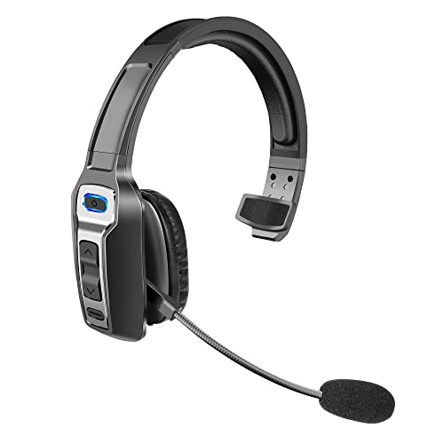 Sarevile Trucker Bluetooth Headset, V5.2 Wireless Headset with Upgraded Microphone AI Noise Canceling, On Ear Bluetooth Headphone with Mute for Driver Office Call Center ProductsLogo
