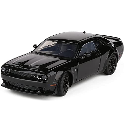 JACKIEKIM 1:32 Diecast Model Cars Alloy Toy car for Doodge Challenger Alloy Toy Vehicle, Toys for Kids,Adults,Metal Crafts for Boyfriend,Young Peoples Gift（Black） ProductsLogo