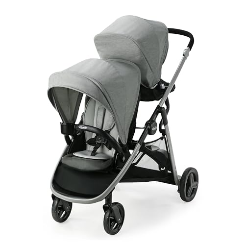 Graco Ready2Grow LX 2.0 Double Stroller Features Bench Seat and Standing Platform Options, Clark ProductsLogo