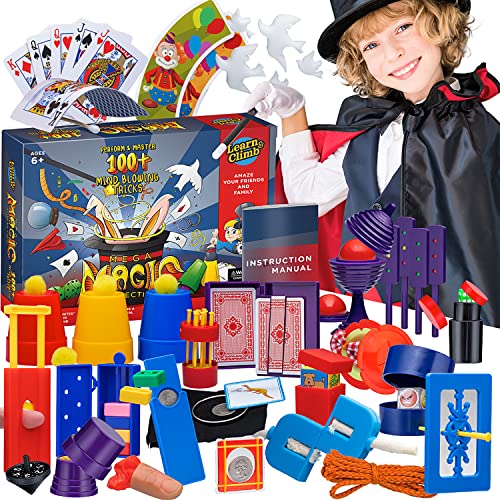 Learn & Climb Mega Magic Kit for Kids - Perform 100's of Today's Most Exciting Tricks - Magic Set with Tutorial Videos for Kids Ages 6-8, 8-10, 10-12 ProductsLogo