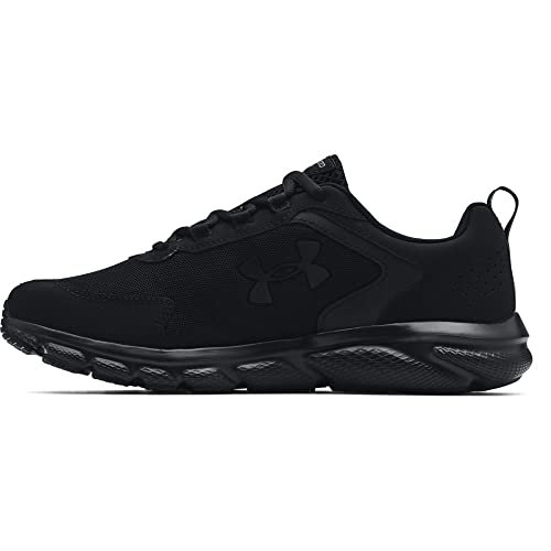 Under Armour Mens Charged Assert 9 Running Shoe, Black (002 Black, 10 US ProductsLogo