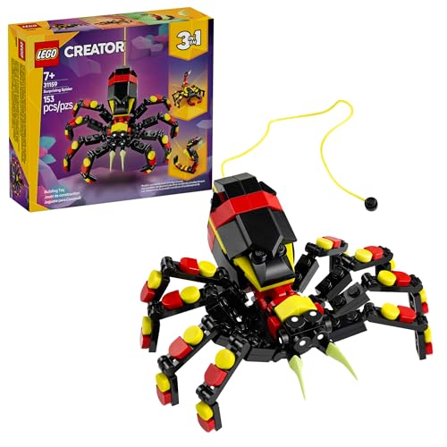 LEGO Creator 3 in 1 Wild Animals Surprising Spider Toy - Building Toy with 3 Build Options, Spider, Scorpion, or Snake - Animal Figures for Kids, Boys & Girls, Ages 7+ - Gift Idea for Birthday - 31159 ProductsLogo