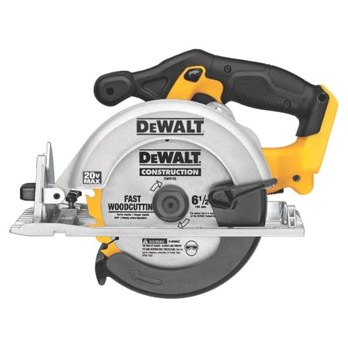 DEWALT 20V MAX Circular Saw, 6-1/2-Inch Blade, 460 MWO Engine, 0-50 Degree Bevel Capability, Battery Not Included - Tool Only (DCS391B) ProductsLogo
