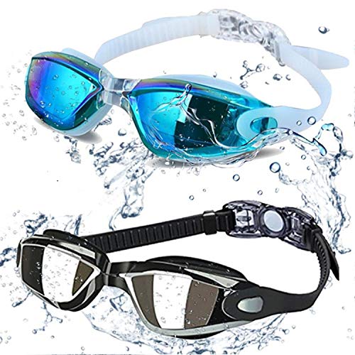 ALLPAIPAI Swim Goggles - Swimming Goggles,Pack of 2 Professional Anti Fog No Leaking UV Protection Wide View for Women Men Adult Youth Kids ProductsLogo