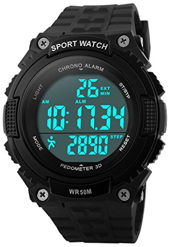 FANMIS Men Pedometer Watches Military Multifunctional 50M Waterproof Digital Outdoor Sports Watch ProductsLogo