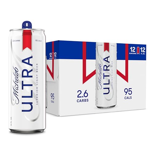 Michelob ULTRA Light Beer, 12 Pack Beer, 12 FL OZ Cans ProductsLogo