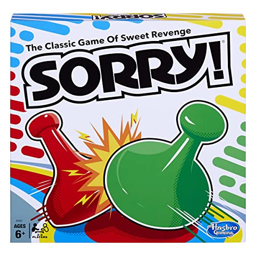 Sorry! Kids Board Game, Family Board Games for Kids and Adults, 2 to 4 Players, Family Games, Kids Games, Ages 6 and Up ProductsLogo