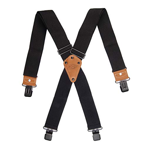 Dickies mens Industrial Strength Suspenders apparel suspenders, Black, One Size US ProductsLogo
