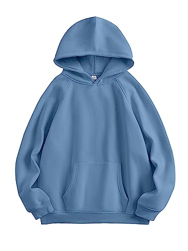 ANRABESS Women Hoodies Oversized Fleece Long Sleeve Comfy Casual Basic Pullover Sweatshirts 2025 Fall Outfits Y2K Clothes Deep Blue Small ProductsLogo