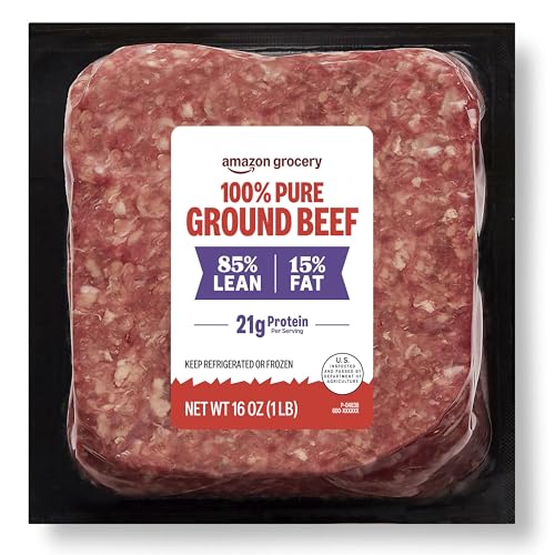 Amazon Fresh Brand, Ground Beef 85% Lean/15% Fat, 1 lb ProductsLogo