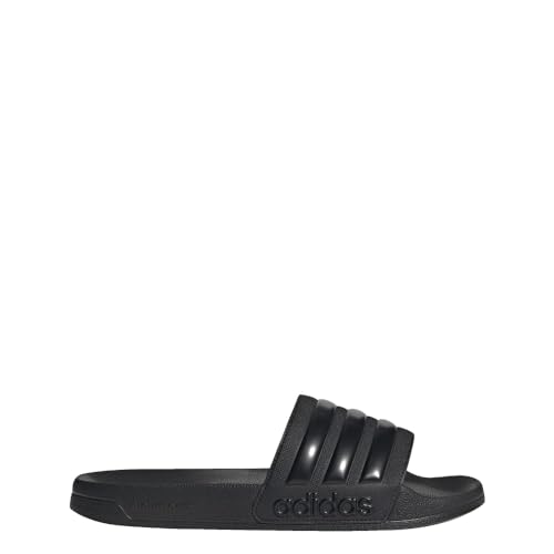 adidas Unisex Shower Slide Sandal, Core Black/Core Black/Core Black, 12 US Men ProductsLogo