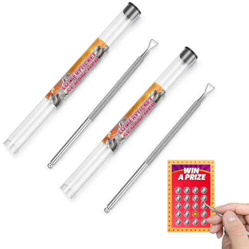 2PCS Ultimate ScratchMaster, Metal Lottery Ticket Scratcher for Flawless Reveals ProductsLogo