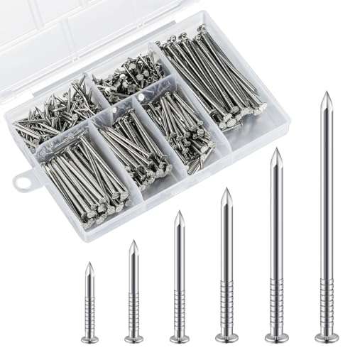 Wensilon 430pcs Stainless Steel 304 Nails Kit, Hanging Nails Kit, Wall Nails Kit, Dowels Kit, Long Nails Kit ProductsLogo