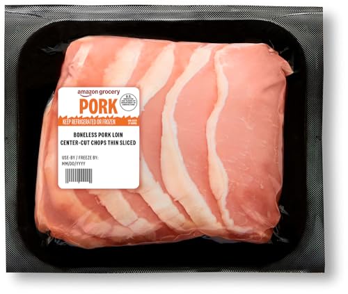 Amazon Grocery, Pork Loin Center-Cut Chops Thin-Sliced, Boneless, Weight Varies ProductsLogo