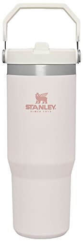 Stanley IceFlow Stainless Steel Tumbler with Straw - Vacuum Insulated Water Bottle for Home, Office or Car Reusable Cup with Straw Leak Resistant Flip Cold for 12 Hrs or Iced for 2 Days (Rose Quartz) ProductsLogo