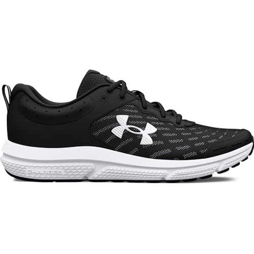 Under Armour Men's Charged Assert 10, (001) Black/Black/White, 10.5, US ProductsLogo