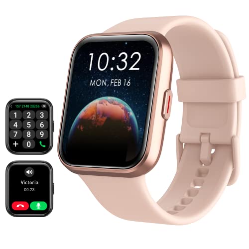 Smart Watch for Women Android & iPhone, Alexa Built-in, 1.8" Touch Screen Fitness Tracker with Answer/Make Calls, IP68 Waterproof Heart Rate/Sleep/SpO2 Monitor, Pedometer, 100+ Sport Modes ProductsLogo