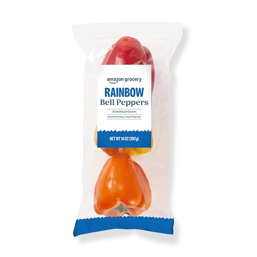 Amazon Grocery, Rainbow Bell Peppers, 3 Ct (Previously Fresh Brand, Packaging May Vary) ProductsLogo